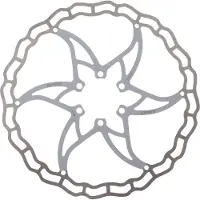 Elvedes remschijf 180 mm 6 gaats staal zilver/wit
