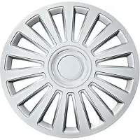 Car Plus Wieldoppen California 16 Inch Abs Zilver Set Van 4