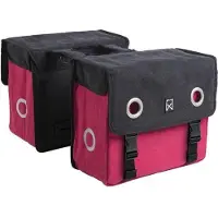 Willex Canvas Tas Zwart/Paradise Red