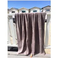 S & LT Badstof Strandlaken Taupe 100x200 cm.- 100% Katoen - 500 gr/m2