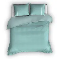 Romanette Dekbedovertrek Duchesse Mistygreen Wit Flanel-200 x 200 / 220 cm | 2-Persoons