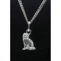 MOOYE ® - Collectie Zilveren Pers zittend klein ketting hanger