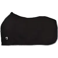 Horka zweetdeken voor paard fleece zwart maat 105/155