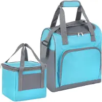 Basis - Sterke koeltas set - 25 + 10 Liter - Coolerbag Blauw