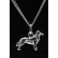 MOOYE ® - Collectie Zilveren Barb ketting hanger - groot