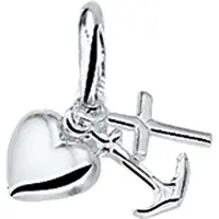 Trendjuwelier huiscollectie 4102228 Witgouden bedel geloof, hoop en liefde
