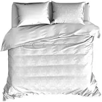 De Witte Lietaer Motion Dekbedovertrek White Satijn-140 x 200 / 220 cm | 1-Persoons
