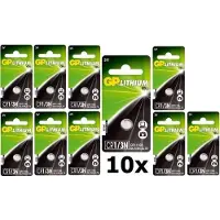 GP 10 Stuks - CR 1/3 N 6131 170mAh 3V knoopcelbatterij
