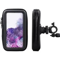 Shop4 - Samsung Galaxy S20 Plus Fietshouder Stuur Spatwaterdicht Zwart