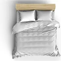 De Witte Lietaer Dekbedovertrek Azalea White Satijn-260 x 200 / 220 / 240 cm | Extra Breed