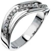 Orphelia RD-3360/58 - Ring - Witgoud 18 Karaat - Diamant 0.19 ct