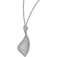 Orphelia Hanger + Ketting Pave In Lines Zirconium 262 Stones ZH-4516
