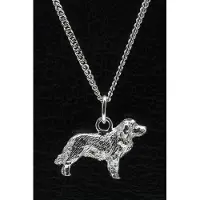 MOOYE ® - Collectie Zilveren Cao da serra da estrela ketting hanger - groot