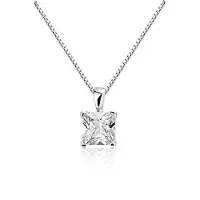 Montebello Ketting Veronique - Dames - Zilver Gerhodineerd - Zirkonia - 8 mm - 45 cm