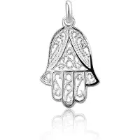 Montebello Hanger Hand van Fatima - Dames - 925 Zilver - 15 x 25 mm