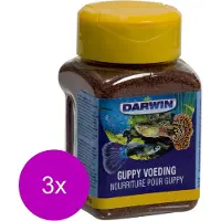 Darwin Guppy Voeding - Vissenvoer - 3 x 100 ml
