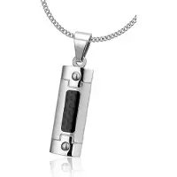 Montebello Ketting Rehia - Heren - 316L Staal - Carbon - 10 x 40 mm - 50 cm