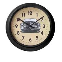 Tchibo Wandklok - Metaal - Oldtimer - 32 cm - Route66