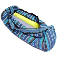 Phoenix Yogamat Tas Katoen Blauw Gestreept