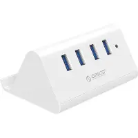 ORICO USB-A Hub - 4x USB-A - Telefoon- en Tablethouder - USB 3.2 Gen 1 - 1 meter - Wit