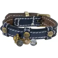 Happy house Riem halsband fashion blauw m 39-45cm