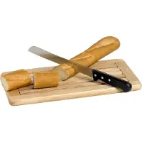 COSY&TRENDY Cosy & Trendy Broodsnijplank - Rubberwood - 38.5 cm x 24.2 cm x 2 cm