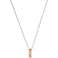 Esprit ESNL00182442 Luna - Collier - Rosékleurige stalen hanger met zirkonia - Zilverkleurig