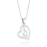 Montebello Ketting Brenna - 316L Staal - Hart - 19x18mm - 45cm