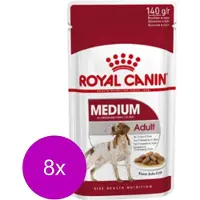 Royal Canin Medium Adult Natvoer - Hondenvoer - 8 x 10x140 g