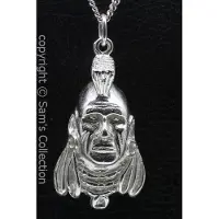 MOOYE ® - Collectie Zilveren Mohikaan indiaan ketting hanger
