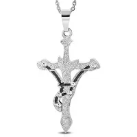 Montebello Ketting Kreeft - 316L Staal - Horoscoop - 30x50mm - 60cm