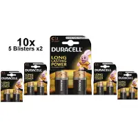 Duracell 10 Stuks (5 Blisters a 2st) - LR14/C/Baby/R14/MN 1400/AM-2/E93