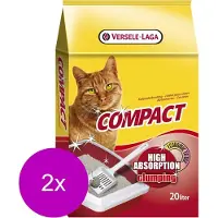 Versele-Laga Compact Klontvormend Bentonite - Kattenbakvulling - 2 x 20 l