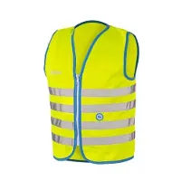 Wowow 10 stuks Fun Jacket Medium - Fluohesje kind met rits - Veiligheidshesje EN 1150 certificaat
