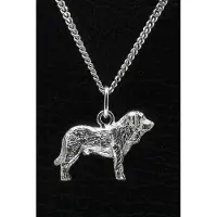 MOOYE ® - Collectie Zilveren Mastin Espagnol ketting hanger - groot