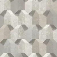 Dutch Wallcoverings Reflets 3D dessin beige beton (vliesbehang, beige)