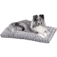 Midwest Benchmatras Ombre Grijs Swirl Softkussen Fur Pet Bed 76x53cm