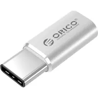 ORICO Micro USB-B (v) naar USB-C (m) Adapter - USB 2.0 - Zilver
