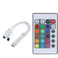 Groenovatie LED Strip RGB Controller Mini 24 Knops incl. IR afstandsbediening .