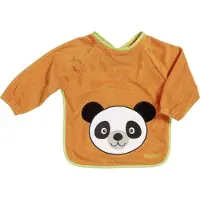 Playshoes Slabbetje Met Lange Mouwen Panda Oranje 30 X 39 Cm