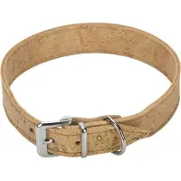Beeztees BZ LEREN HALSBAND KURK NATUUR 50X3 (50, Hond, Hondensport)