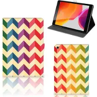 B2Ctelecom iPad 10.2 2019 | iPad 10.2 2020 | 10.2 2021 Tablet Hoes Zigzag Multi Color