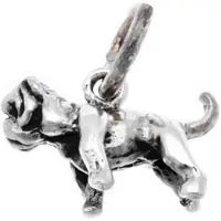 MOOYE ® - Collectie Zilveren Bulldog klein kettinghanger