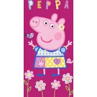 Carbotex Handdoek Peppa Pig Junior 70 X 140 Cm Katoen Paars