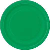 Unique Feestborden Donkergroen 17,7 Cm 8 Stuks