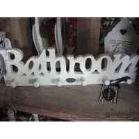 Riverdale Haak Kapstok voor de Badkamer Bathroom - Wit - 5 x 40 x 11.5 cm