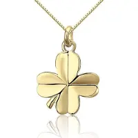 Montebello Ketting Klaver Gold - 925 Zilver Verguld - ∅16mm - 45cm
