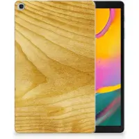 B2Ctelecom Samsung Galaxy Tab A 10.1 (2019) Silicone Tablet Hoes Licht Hout
