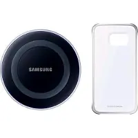 Samsung Galaxy S6 edge Starter Kit - Qi lader + cover - Black / Silver