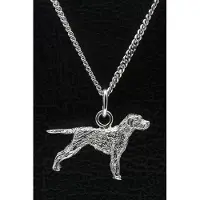 MOOYE ® - Collectie Zilveren Slovenky hrubostyohar met staart ketting hanger - groot